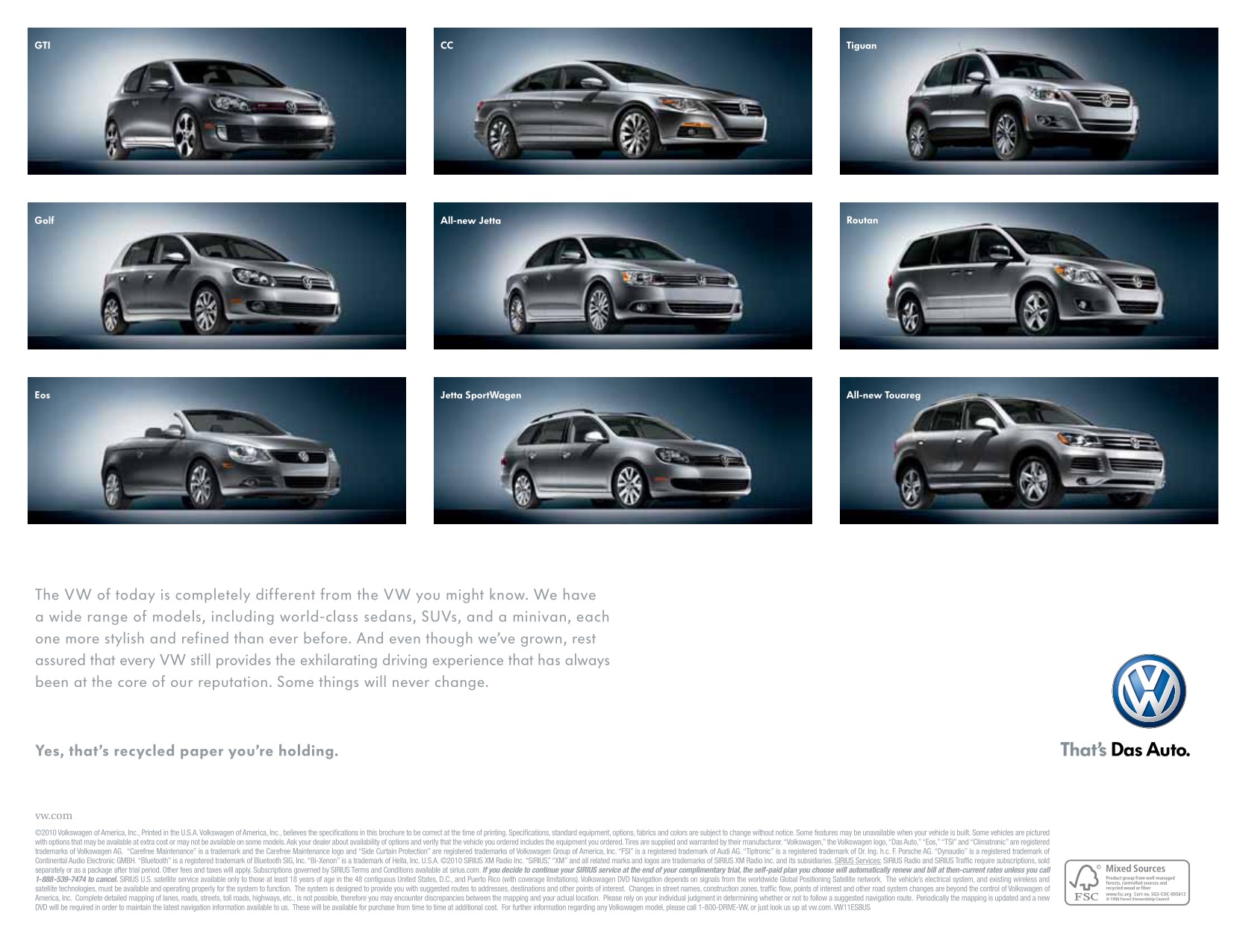 2011 VW Eos Brochure Page 1